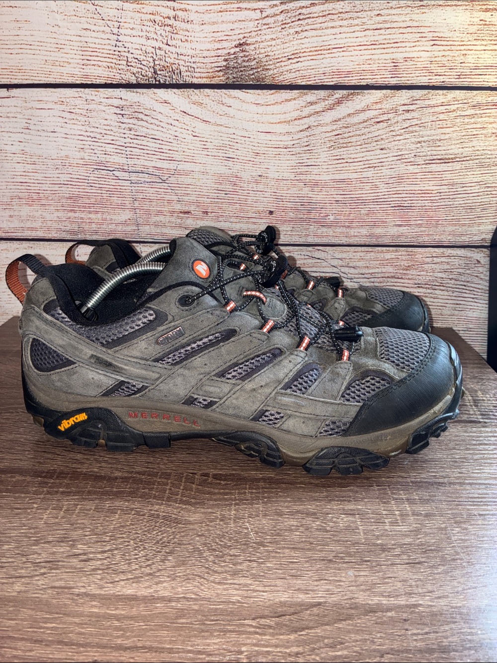 Pre Owned Merrell Moab 2 Men's 13 Black& Gray Trail Shoes